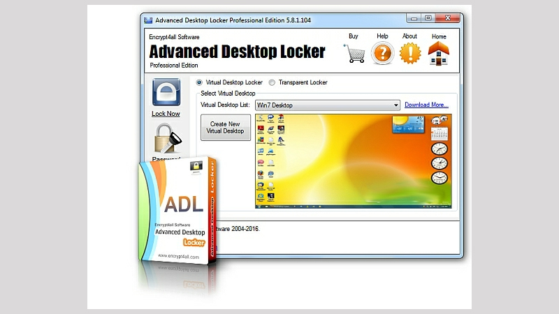 Advanced Desktop Locker Pro cho ph&eacute;p để lại tin nhắn tr&ecirc;n m&agrave;n h&igrave;nh kh&oacute;a